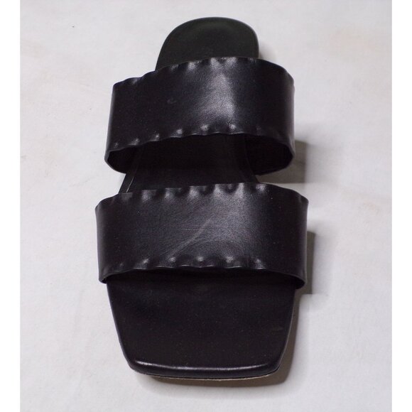 VINCE Zofi Mafalda Slide Sandal Shoe Leather 8.5 Black - Picture 12 of 15